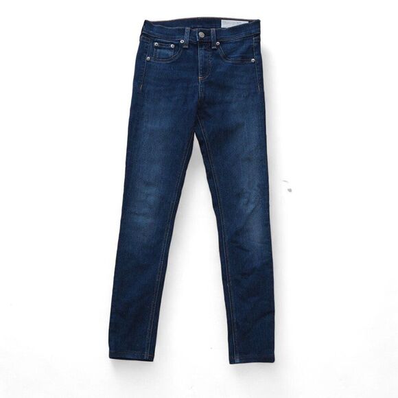 Rag & Bone 10 Inch Skinny Dark Wash Jeans W1532K089AST Women's 25 - Picture 1 of 14